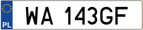 Trailer License Plate